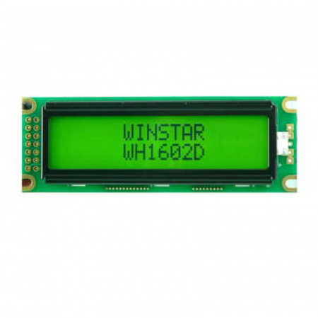 WH1602D-YYH-CTK# Winstar Display внешний вид корпуса LCD 85.0x30.0x10.2mm