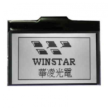 WO12864C2-TFH# Winstar Display внешний вид корпуса LCD 55.2x39.8x6.5mm